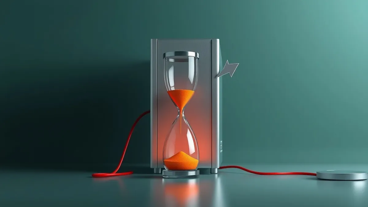 Illustration: A blank silver server sits in a dim room.