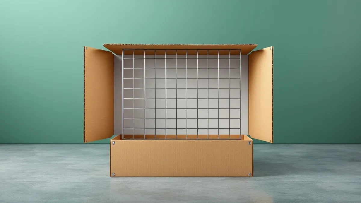 Illustration: An open cardboard box sits on a concrete floor, revealing only empty space inside.